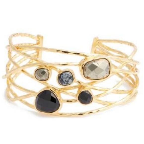 Gorjana Gemstone Lola Cuff // NEW // Gold with Genuine Gemstones